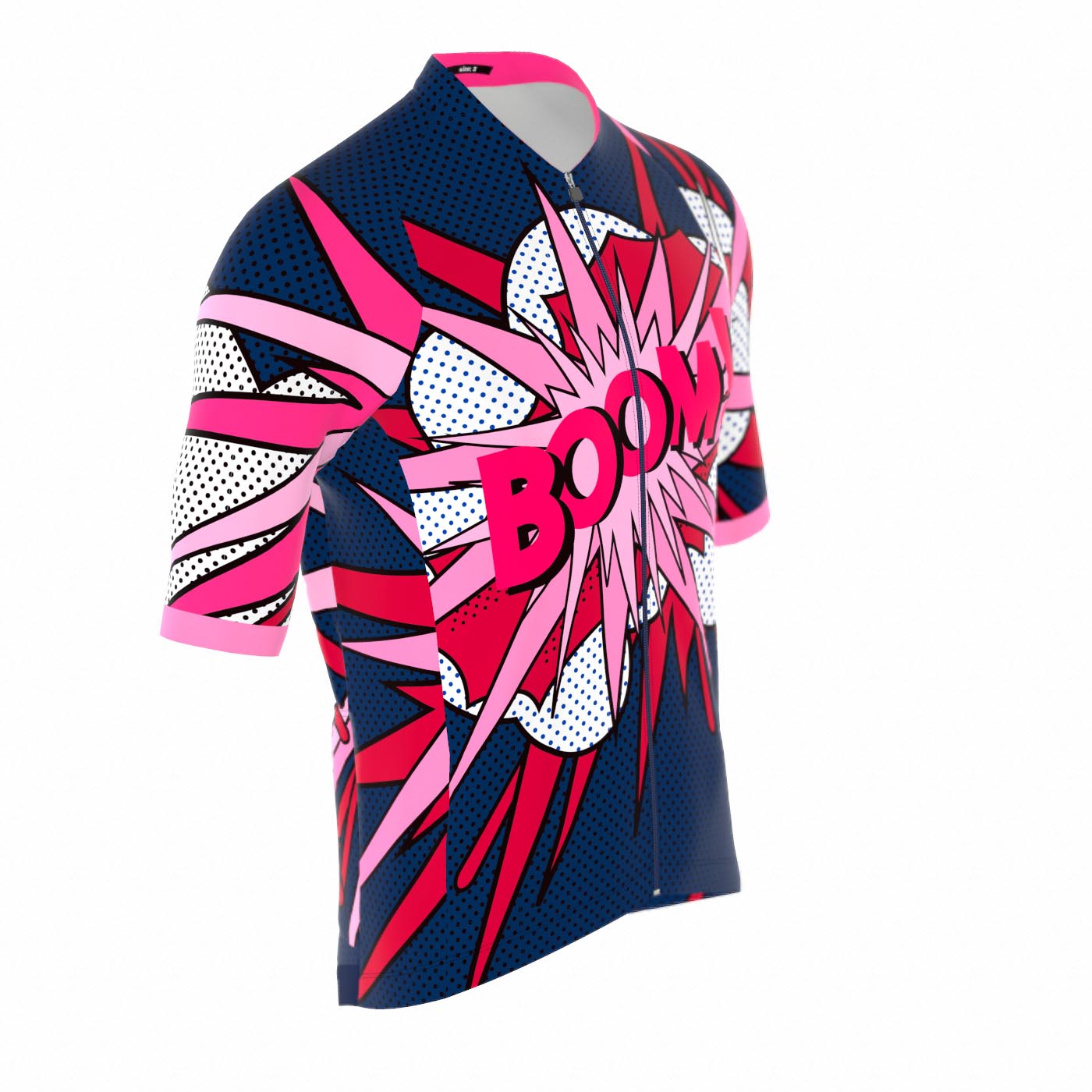 Short Sleeve Jersey Mens Boom Magenta